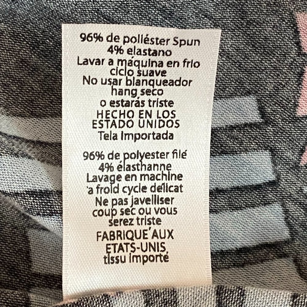 LuLaRoe NWT Knee Length Skirt Women's XS High Waist Abstract Print Lightweight - Picture 5 of 5